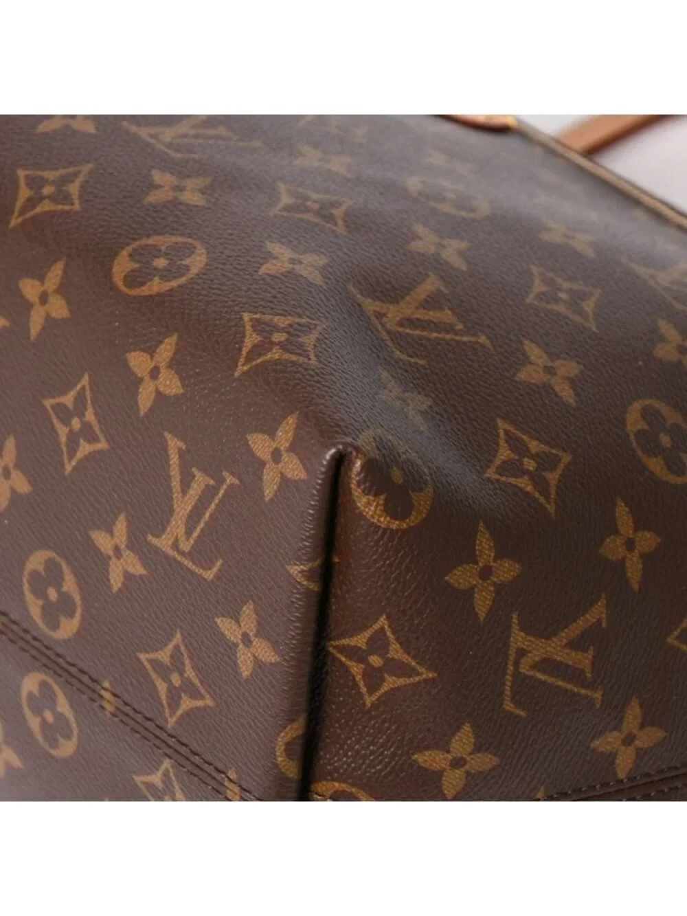 Louis Vuitton Iena MM Tote Bag Monogram Brown Gold
